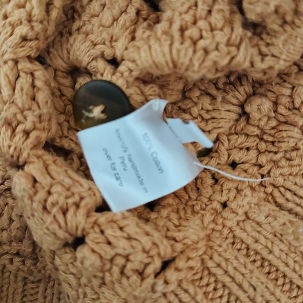 Rachel Comey Sapele Crochet Cardigan Clay Size S Cotton - Picture 7 of 7